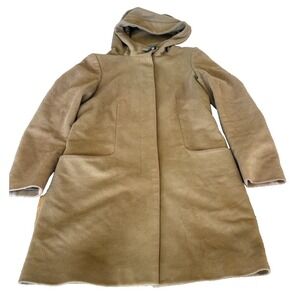 Babaton Aritzia Wool camel colour Cashmere blend hoooded Coat Womens Sz medium